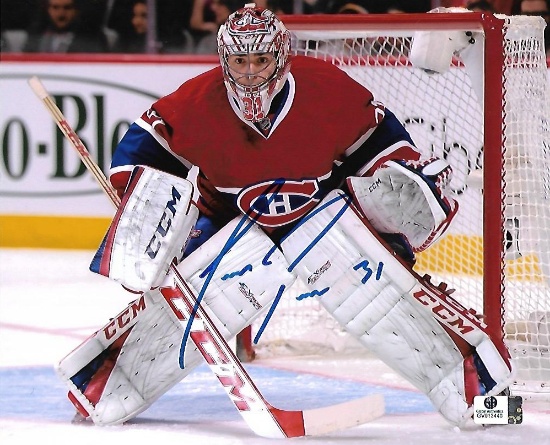 Carey Price Montreal Canadiens Autographed 8x10 Photo GA coa