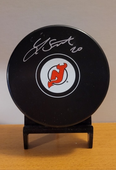 Lee Stempniak New Jersey Devils Autographed Hockey Puck Beckett Hologram