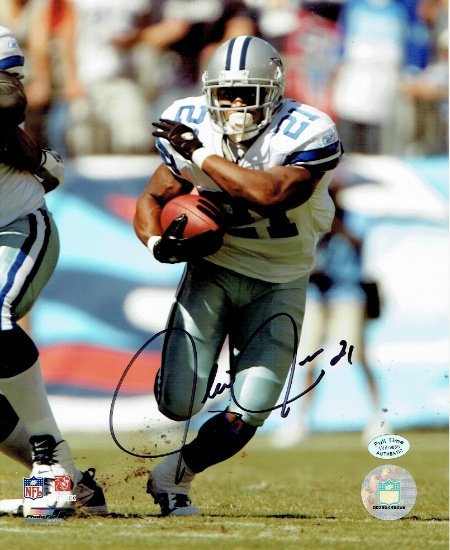 Julius Jones Dallas Cowboys Autographed 8x10 Photo Full Time coa