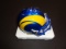 Aaron Donald Los Angeles Rams Autographed Riddell Mini Helmet GA coa