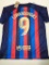 Robert Lewandowski FC Barcelona Autographed Nike 22-23 Home Jersey GA coa