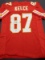 Travis Kelce Kansas City Chiefs Autographed Custom Football Jersey GA coa