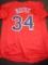 David Ortiz Boston Red Sox Autographed Custom Baseball Style Jersey GA coa