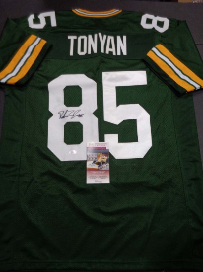 Robert Tonyan Green Bay Packers Autographed Custom Football Jersey JSA W coa