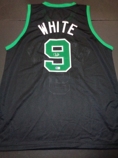 Derrick White Boston Celtics Autographed Custom Basketball Style Jersey Beckett Holo