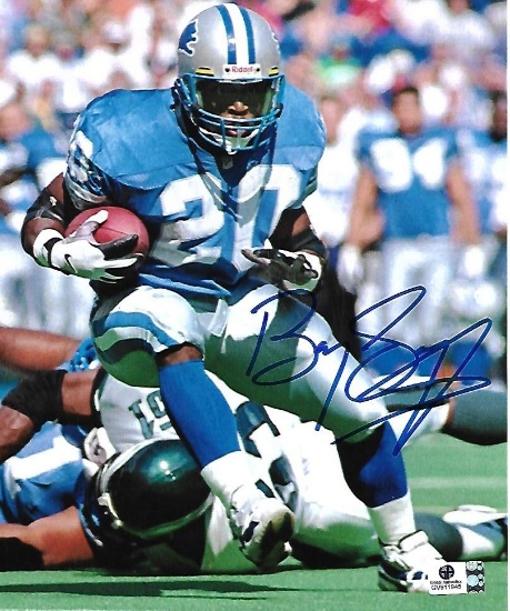 Barry Sanders Detroit Lions Autographed 8x10 Photo GA coa