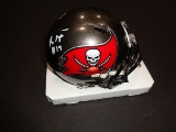 Russell Gage Jr. Tampa Bay Buccaneers Autographed Riddell Mini Helmet JSA W coa