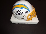 Khalil Mack Los Angeles Chargers Autographed Riddell Mini Helmet w/GA coa