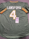 Carney Lansford Oakland A's Autographed & Inscribed Custom Baseball Jersey JSA w coa