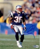 Lawyer Milloy New England Patriots Autographed 8x10 Photo Beckett Hologram