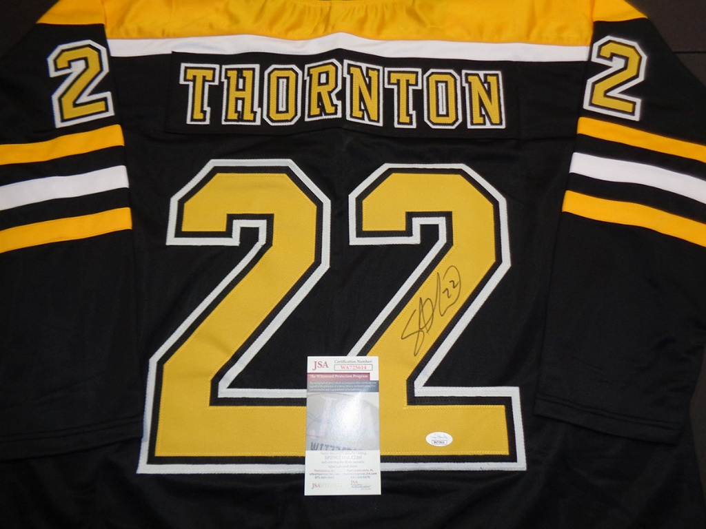 Shawn Thornton Boston Bruins Autographed Custom Hockey Jersey with JSA –  Manchester sports card store