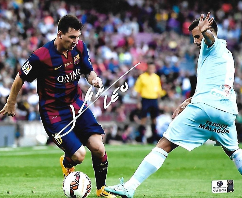 Lionel Messi Barcelona Signed Autographed 8x10 Photo –