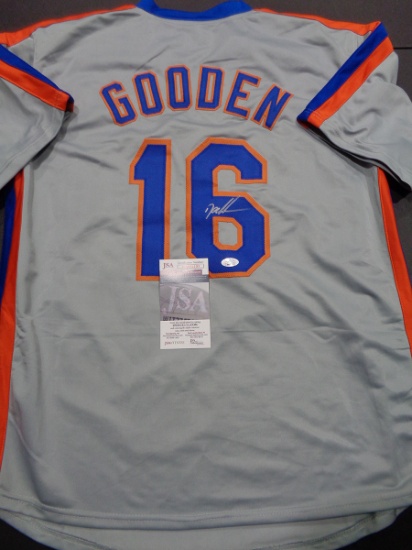 Dwight Gooden "Autographed" (JSA) "Multi-Ins" Jersey  (Scarce / Vintage) Mets