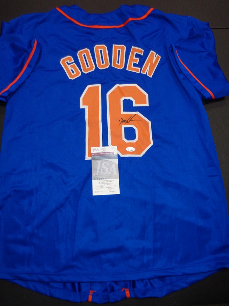 Dwight Gooden New York Mets Autographed Custom Baseball Jersey JSA