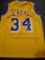 Shaquille O'Neal Los Angeles Lakers Autographed Custom Basketball Jersey GA coa