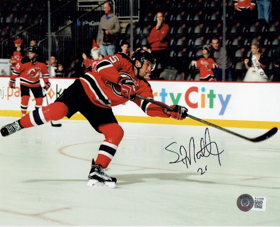 Stefan Matteau New Jersey Devils Autographed 8x10 Photo Beckett Holo