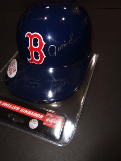 Jim Rice Boston Red Sox Autographed Rawlings Full Size Souvenir Helmet JSA W coa