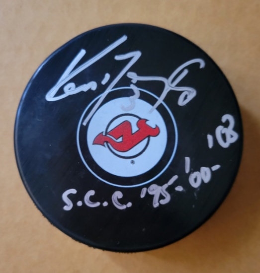 Ken Daneyko New Jersey Devils Autographed & Inscribed Hockey Puck Beckett Hologram