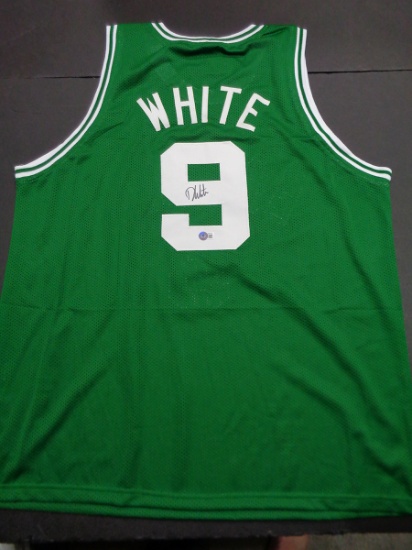 Derrick White Boston Celtics Autographed Custom Basketball Style Jersey Beckett Holo