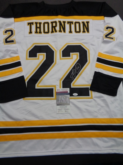 Shawn Thornton Boston Bruins Autographed Custom Hockey Jersey JSA W coa