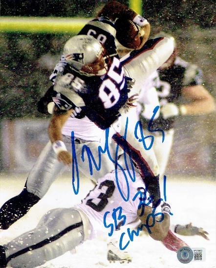 Jermaine Wiggins New England Patriots Autographed Photo Beckett Hologram