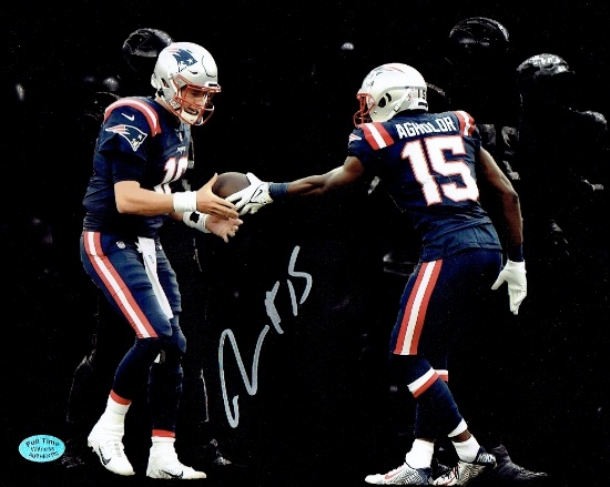 Nelson Agholor New England Patriots Autographed 8x10 Photo Full Time coa