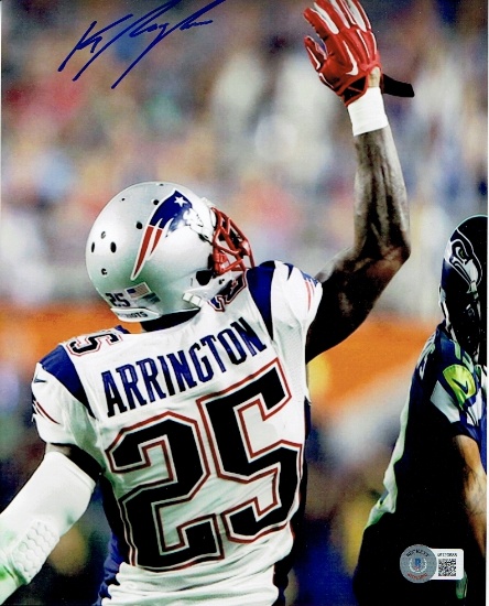 Kyle Arrington New England Patriots Autographed 8x10 Photo Beckett Holo