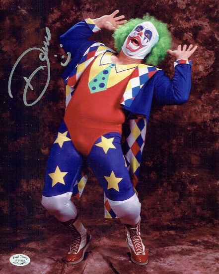 Doink the Clown (John Maloof) WWF/WWE Autographed 8x10 Photo Full Time coa