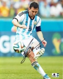 Lionel Messi Argentina Autographed 8x10 Photo GA coa  *2