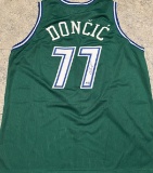 Luka Doncic Dallas Mavericks Autographed Custom Basketball Jersey GA coa