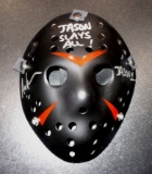 Ari Lehman JASON Friday the 13th Autographed & Inscribed Mask JSA W coa