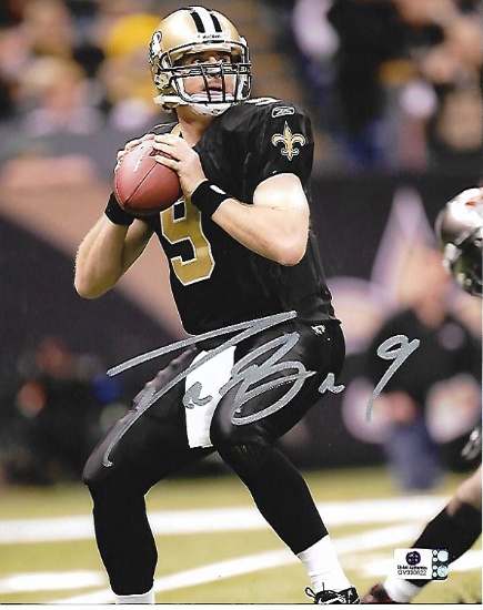 Drew Brees New Orleans Saints Autographed 8x10 Photo GA coa *1