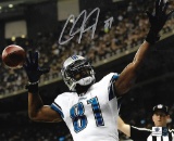 Calvin Johnson Detroit Lions Autographed 8x10 Photo GA coa  *4