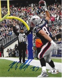 Rob Gronkowski New England Patriots Autographed 8x10 Photo coa  *3