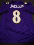 Lamar Jackson Baltimore Ravens Autographed Custom Football Jersey coa