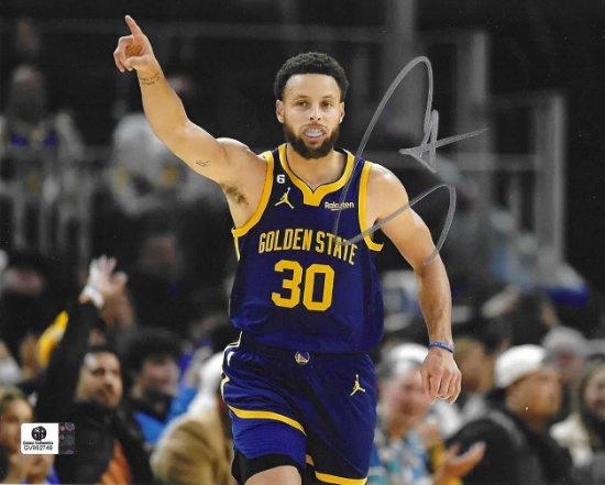 Stephen Curry Golden State Warriors Autographed 8x10 Photo coa  *06