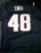 Jehlani Tavai New England Patriots Autographed Custom Football Jersey Hologram