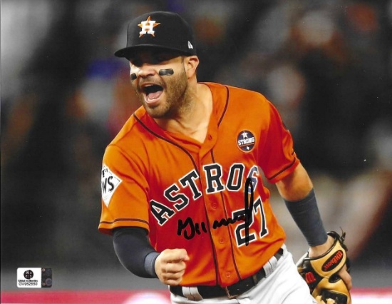 Jose Altuve Houston Astros Autographed 8x10 Photo GA coa *4