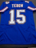 Tim Tebow Florida Gators Autographed Custom Football Jersey coa