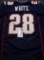 James White New England Patriots Autographed Custom Football Jersey coa