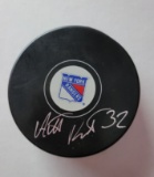 Antta Raata New York Rangers Autographed Official Rangers Game Puck Hologram
