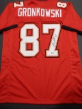 Rob Gronkowski Tampa Bay Buccaneers Autographed Custom Football Jersey coa