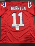 Tyquan Thornton New England Patriots Autographed Custom Football Jersey coa