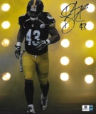 Troy Polamalu Pittsburgh Steelers Autographed 8x10 Photo coa *1