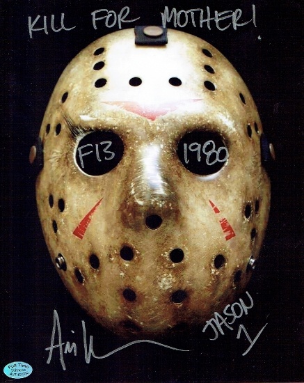 Ari Lehman Jason Friday the 13th Autographed & Inscribed 8x10 Photo coa