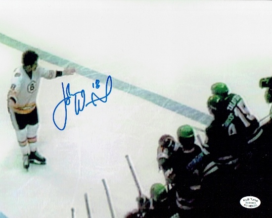 John Wensink Boston Bruins Autographed 8x10 Photo coa