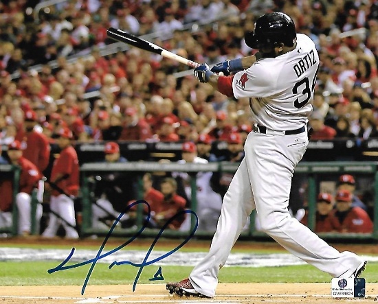 David Ortiz Boston Red Sox Autographed 8x10 Photo coa *4