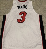 Dwayne Wade Miami Heat Autographed Custom Basketball Jersey coa