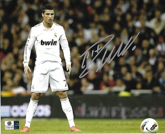 Cristiano Ronaldo Real Madrid Autographed 8x10 Photo coa   *7