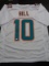 Tyreek Hill Miami Dolphins Autographed Custom Football Jersey coa